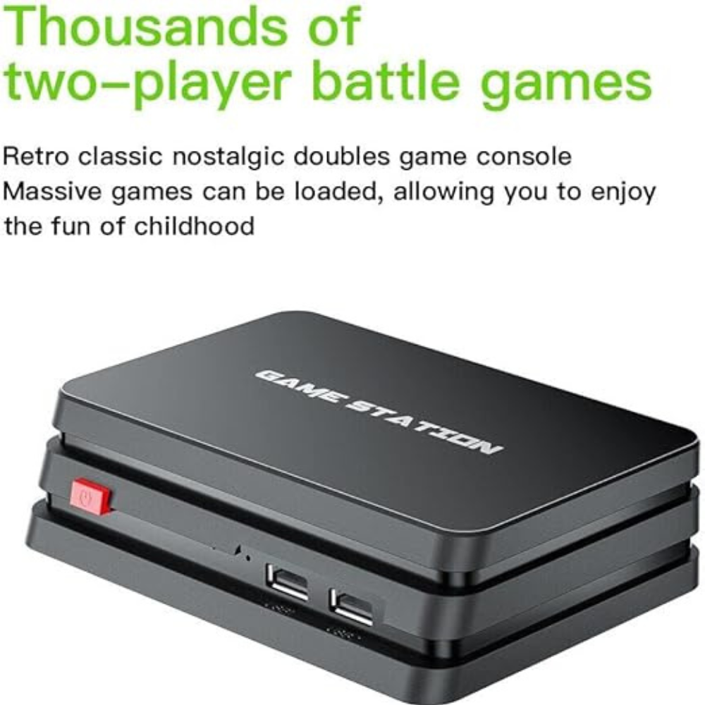 Labymos Laptop gaming console MD 10000 FD retro video game player with 3D joystick dual player TV game box HD AV Output Wifi 4K Retro Game Player Classic