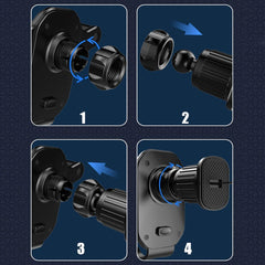 NEXORA Car Phone Holder Mount for Transversal/Vertical Vent, [Upgraded Never Fall Metal Clip] Handsfree Cell Phone Holder for Car, Compatible With All Phones