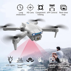 E99 PRO Drone Professional 4K HD Dual Camera Automatic Obstacle Avoidance Foldable Height Keep Mini Helicopter