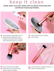 Real Techniques Everyday Eye Essentials Eyeshadow Brush Set, No Colour, 8 Count